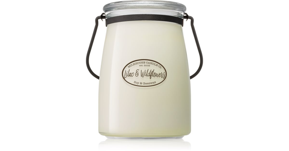Milkhouse Candle Co. Creamery Lilac & Wildflowers scented candle Butter