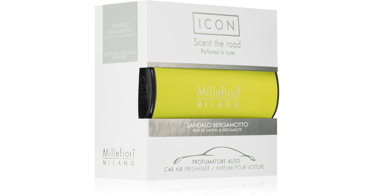 Millefiori - Icon Classic Car Air Freshener - Vanilla & Wood(1Pc)