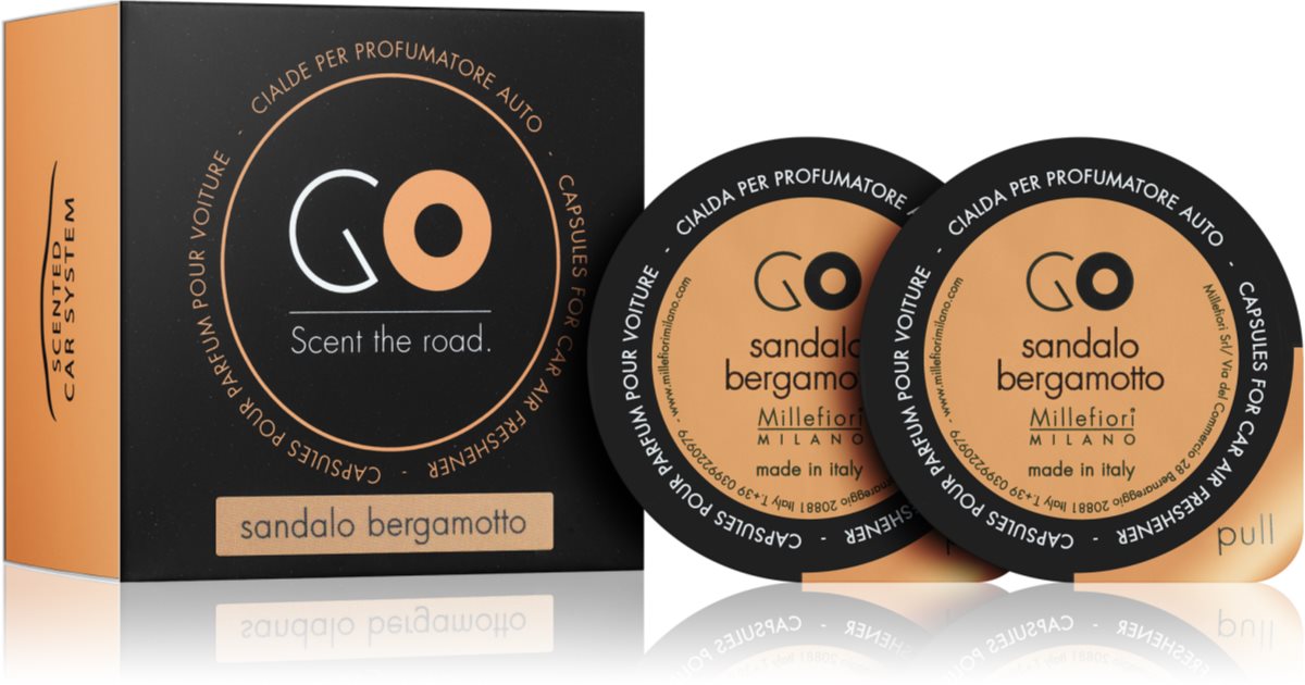 Millefiori GO Sandalo Bergamotto deodorante per auto ricarica