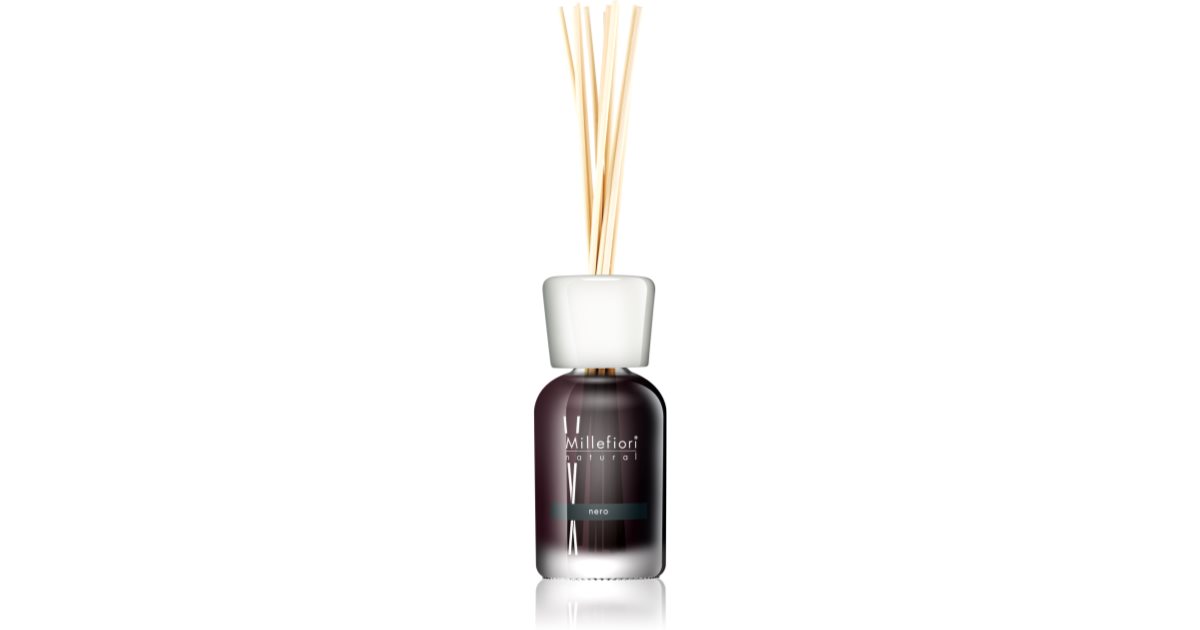 Reed Diffuser Black Millefiori Milano Natural Diffuser Nero