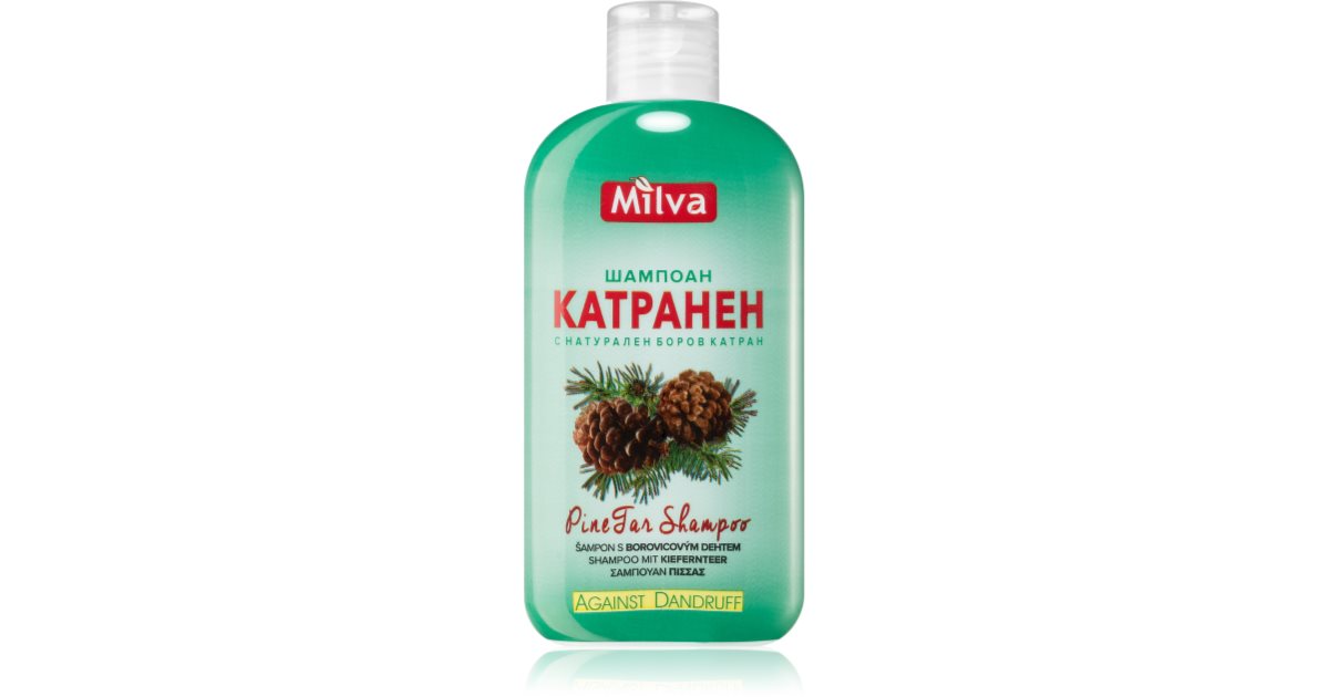 Milva Pine Tar rebalancing shampoo for healthy scalp notino.co.uk