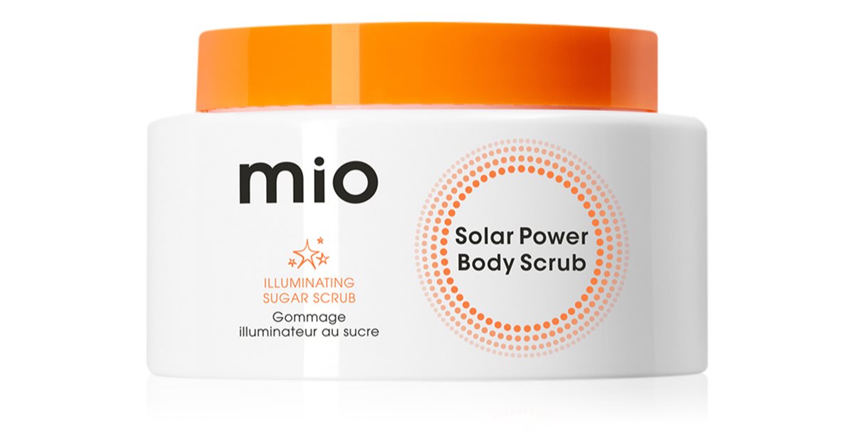 MIO Solar Power Body Scrub Sukker kropsskrub Til øjeblikkeligt at lysne ...