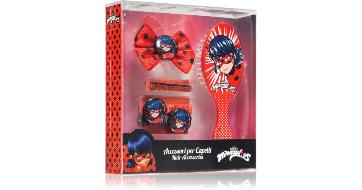 Miraculous Lady Bug Hair Accessories Set confezione regalo (per bambini)