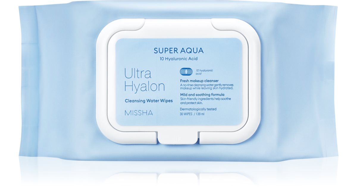 Missha Ultra Hyalon makeup remover wipes with hyaluronic acid notino