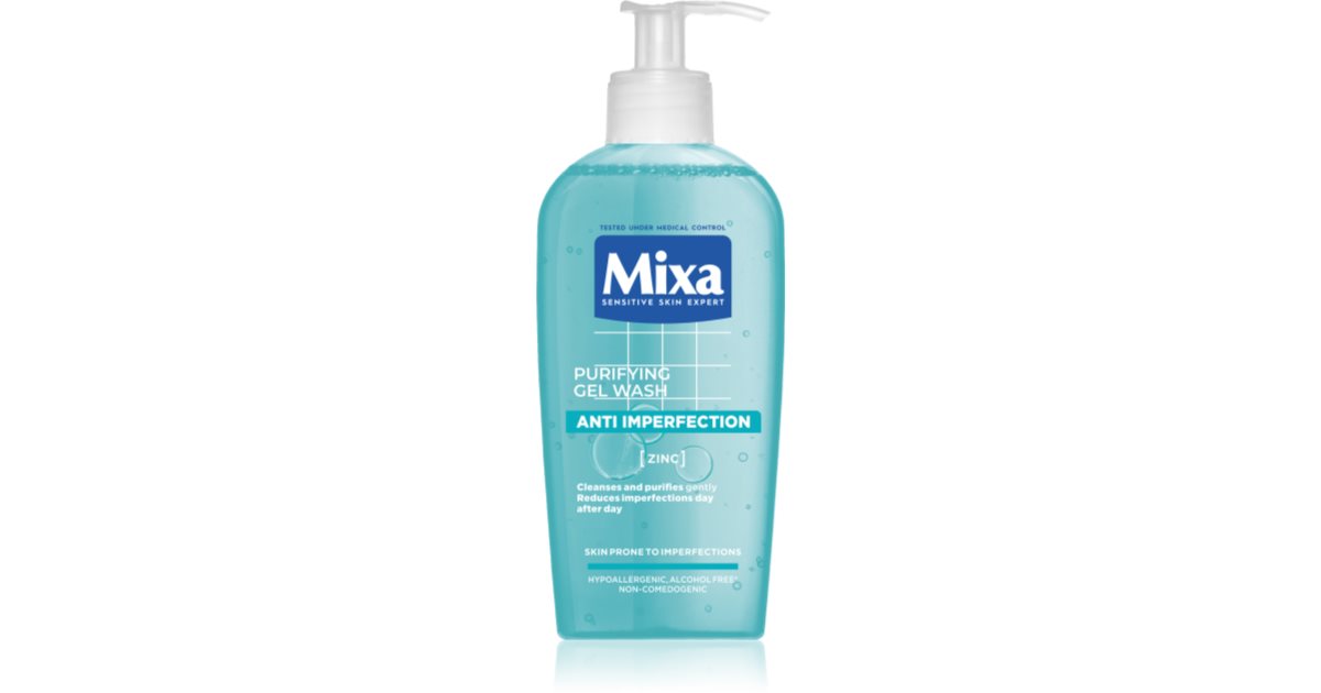 MIXA Anti-Imperfection gel nettoyant visage sans savon
