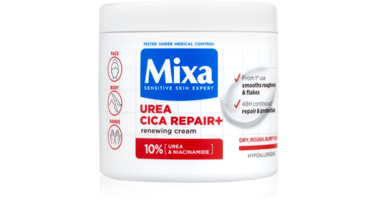 MIXA Urea Cica Repair+ crème pour le corps régénérante pour peaux