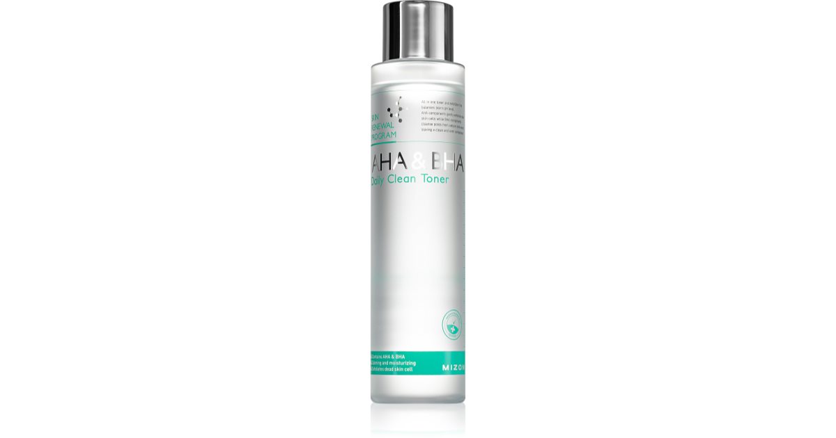 Mizon Skin Renewal Program AHA & BHA Daily Toner gently cleansing toner with exfoliating effect