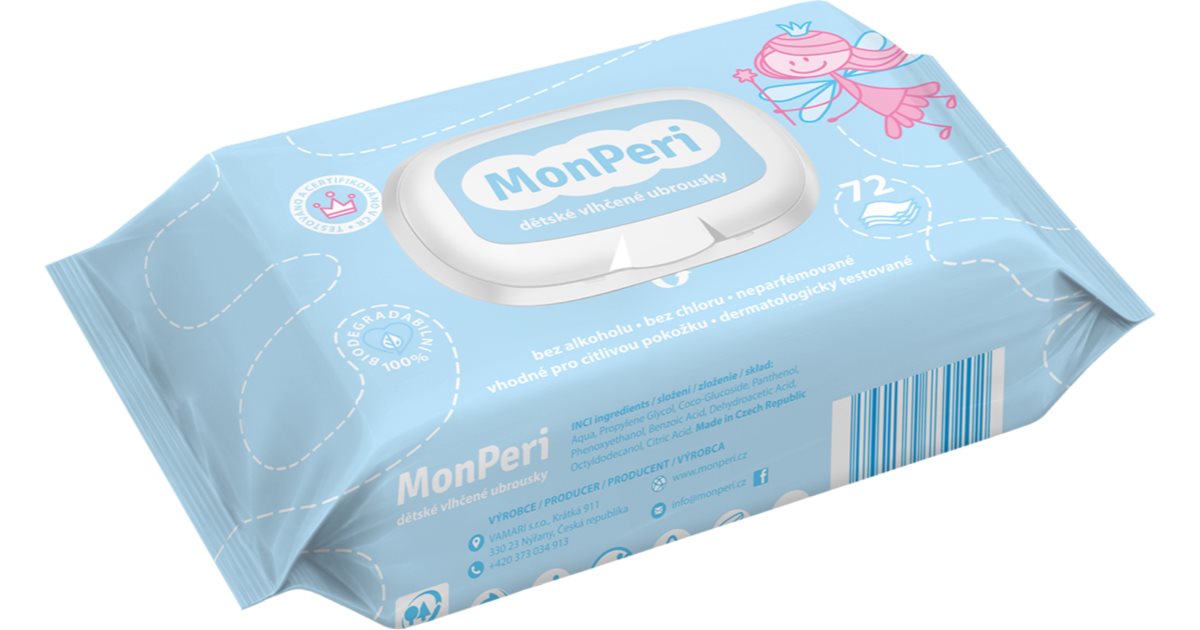 MonPeri Baby Wet Wipes lingettes pour enfant notino.be