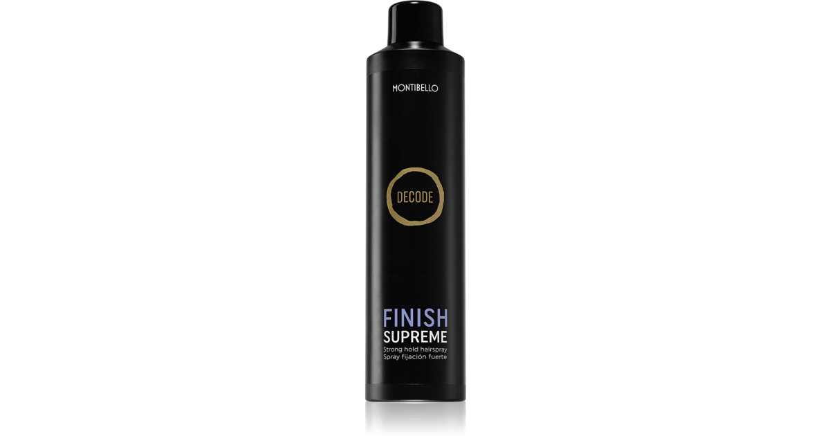 Montibello Decode Finish Supreme Spray Hairspray - Strong Hold anti-humidity | notino.ie