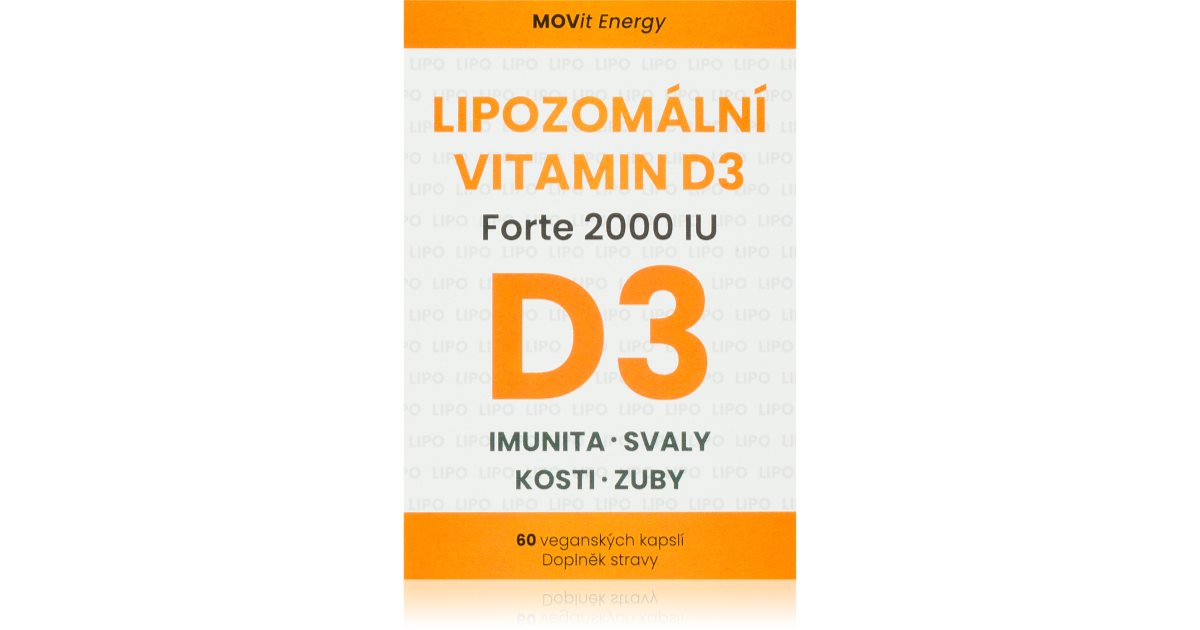 Movit Energy Lipozomální Vitamin D3 Forte 2000 IU kapsuly na posilnenie