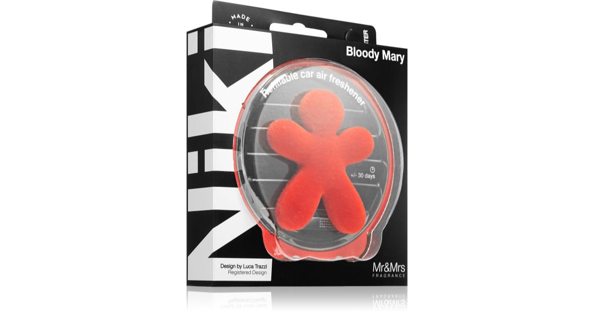 Mr & Mrs Fragrance Niki Velvet Bloody Mary deodorante per auto ricaricabile