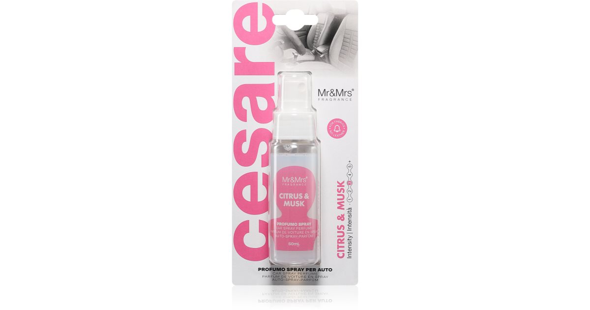 Mr & Mrs Fragrance Cesare Citrus & Musk air freshener for cars | notino ...
