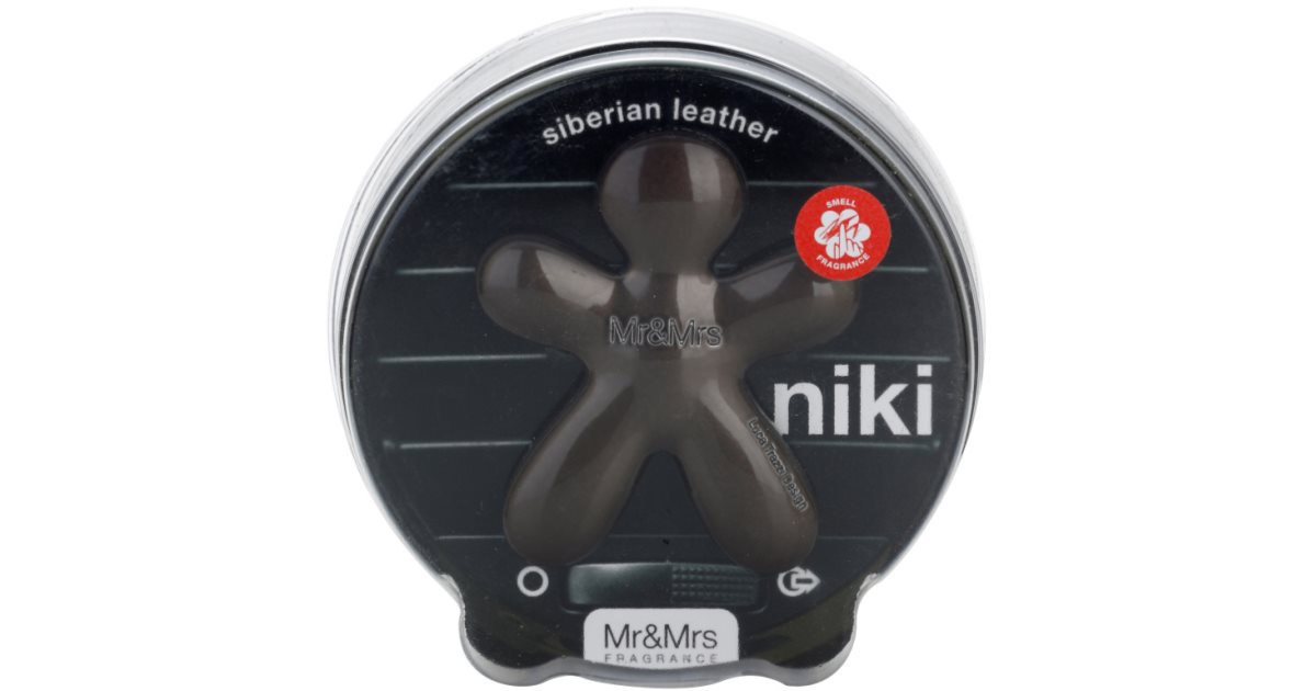 Mr & Mrs Fragrance Niki Siberian Leather Car Air Freshener Refillable