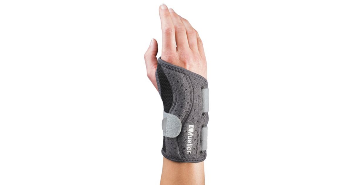 Fascia Per Polso Mueller Adjust-to-Fit – Supporto Regolabile Per Tunnel Carpale, Mano Sinistra