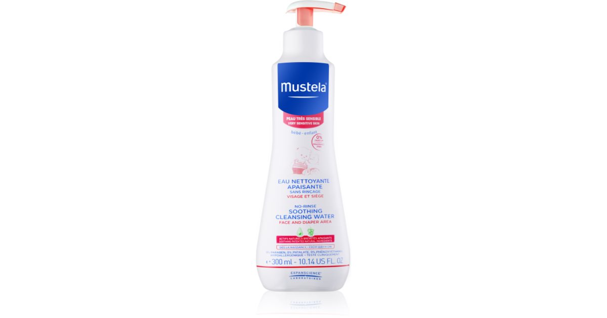 Mustela Lozione Detergente Lenitiva Pelli Sensibili Per Neonati 300 ml