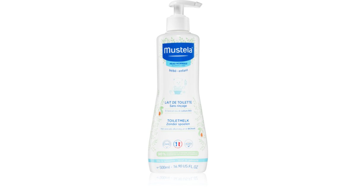 Mustela Bébé No Rinse Cleansing Milk cleansing lotion for children from