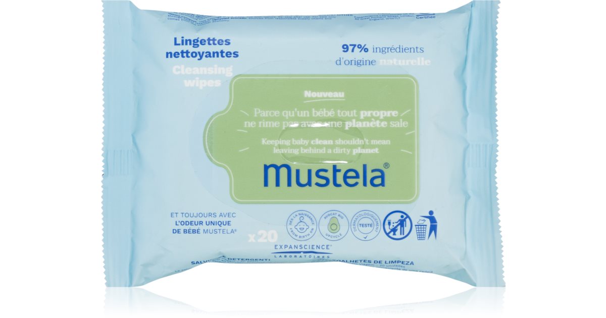 Mustela Bébé Cleansing Wipes lingettes nettoyantes pour enfant