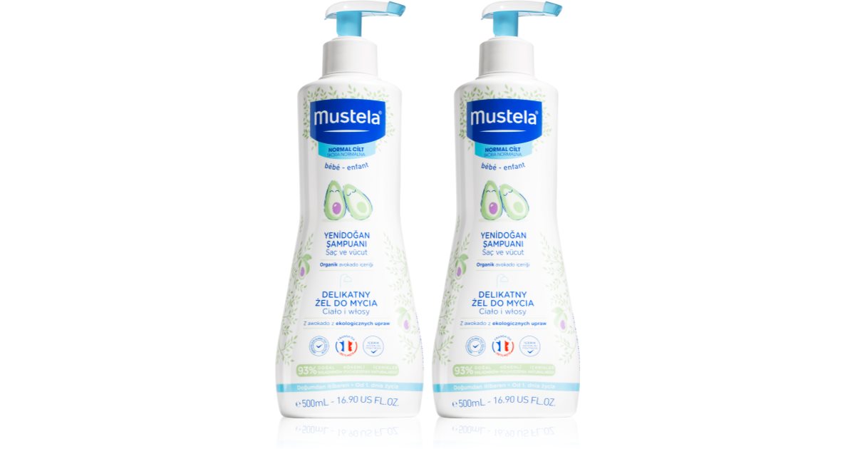 MUSTELA BEBÉ CHAMPÚ INFANTIL. Envase de 500 ml