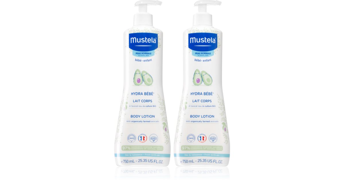 Mustela Bébé Hydra Bébé vorteilhafte Packung (für Kinder ab der Geburt ...