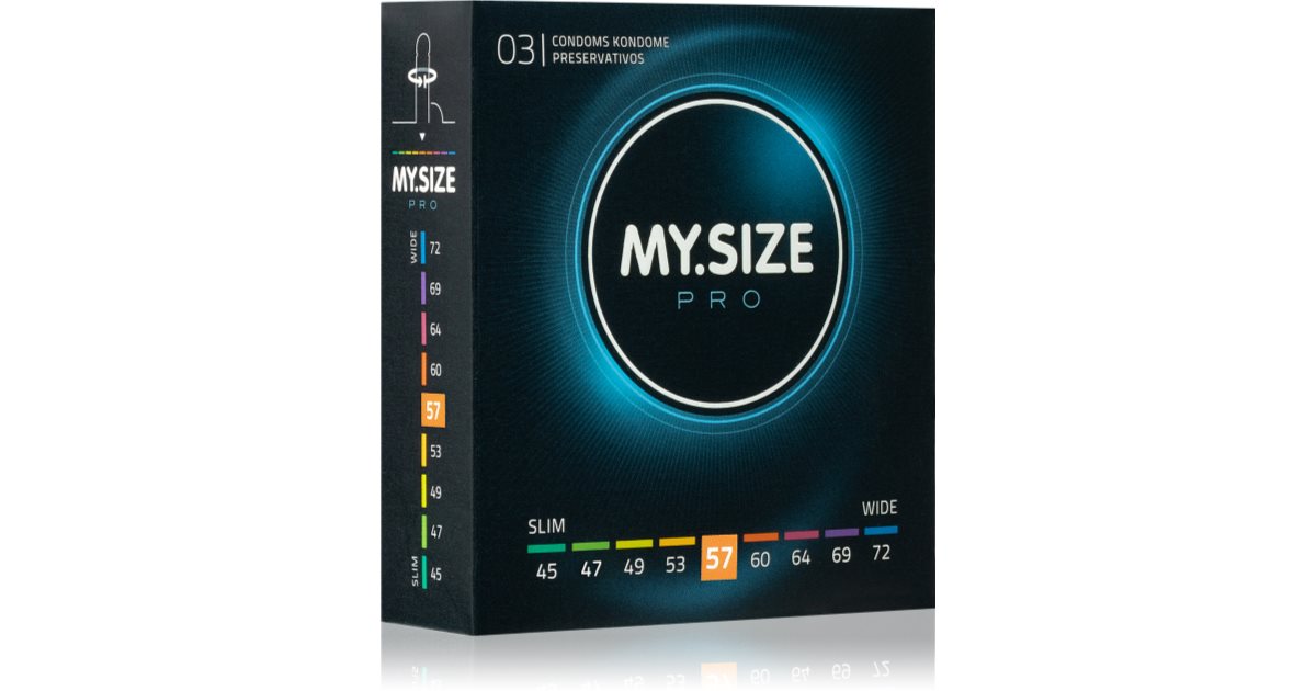 Préservatifs MY SIZE PRO 53 Mm - 80 Unités, Taille Ajustée, Origine Allemagne