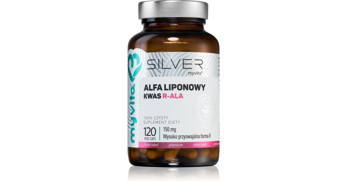 MyVita Silver R-ALA Acide 150 Mg - 60 Capsules, Complément Alimentaire, Neuf