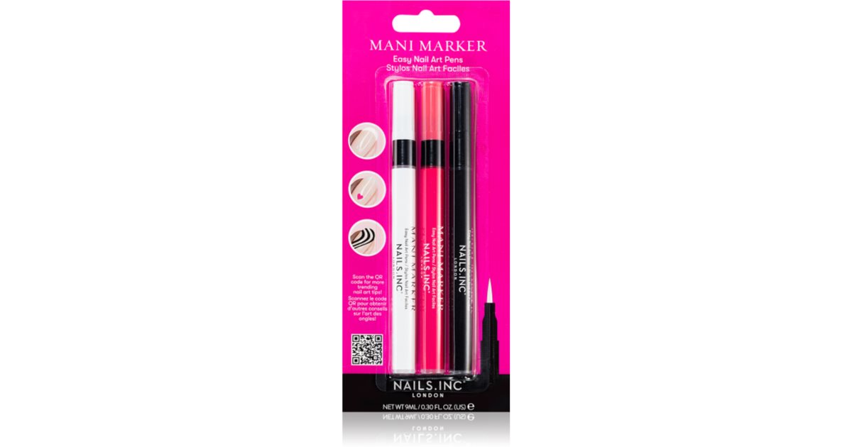 Mani Marker Nail Art Pen Trio