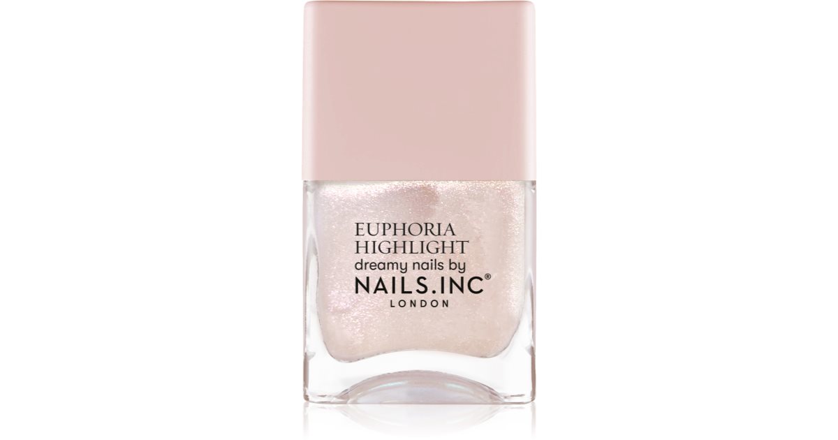 Nails Inc Euphoria Highlight Nagellack – Dream Dust, Rosa Schimmer, Lufttrocknend, Vegan, Für Maniküre & Pediküre