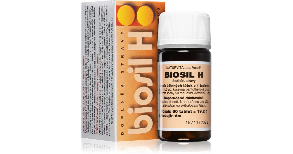NATURVITA Biosil H Tabletten für wunderschöne Haare und Haut | NOTINO