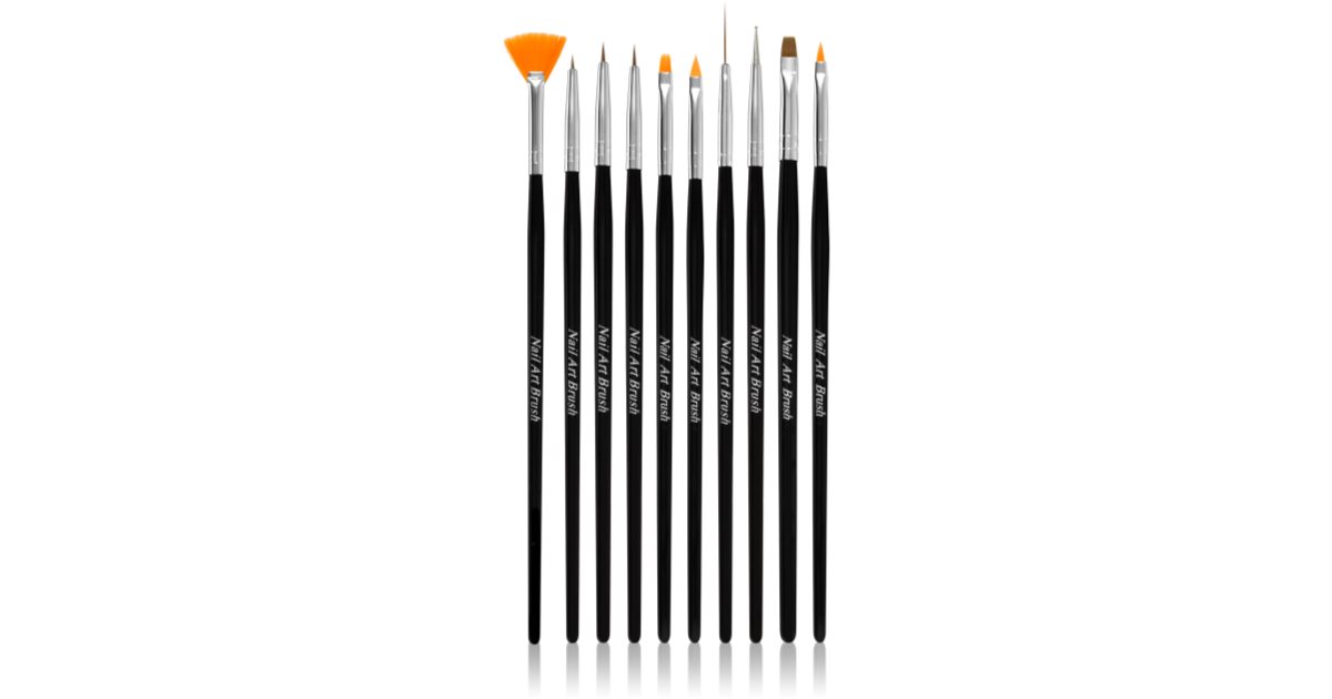 NICENEEDED 3er Set Nail Art Liner Pinsel – Für Präzise Linien & Details Auf Nägeln (Gelb, Lila, Blau)
