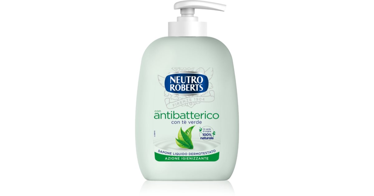 Neutro Roberts T Verde Sapone Liquido Per Le Mani Con The Verde Notino It