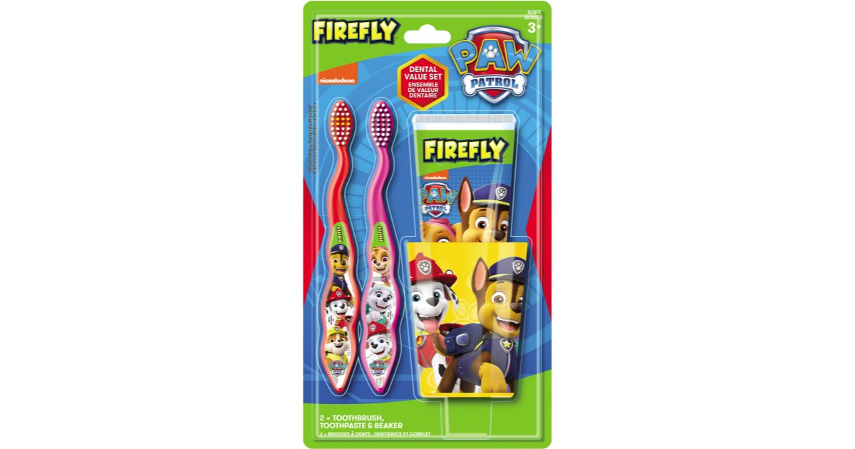 Nickelodeon Paw Patrol Firefly Dental Set Dental Care Set for children ...