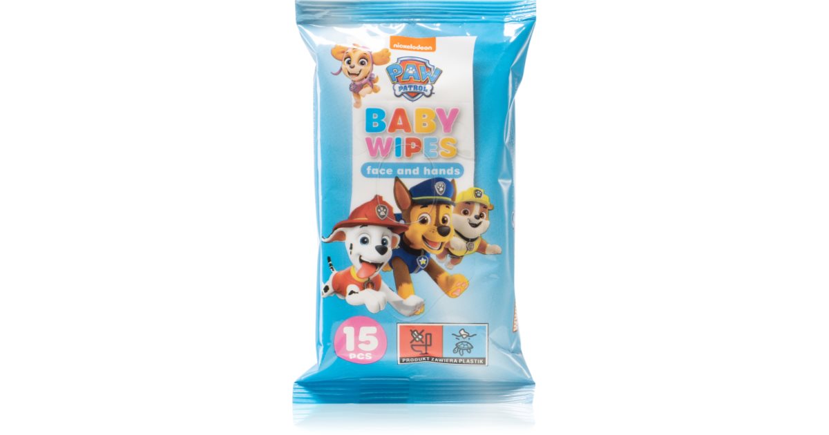 Nickelodeon Paw Patrol Baby Wipes våtservetter för barn notino.se