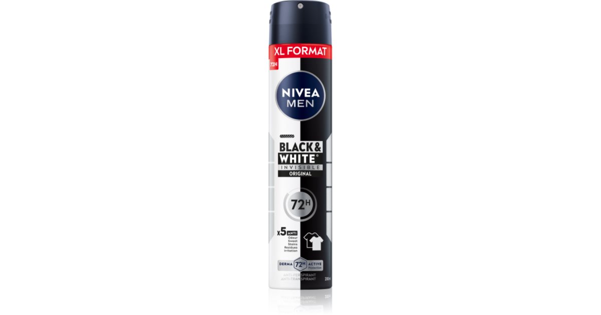 NIVEA MEN Black & White Invisible Original antiperspirant spray