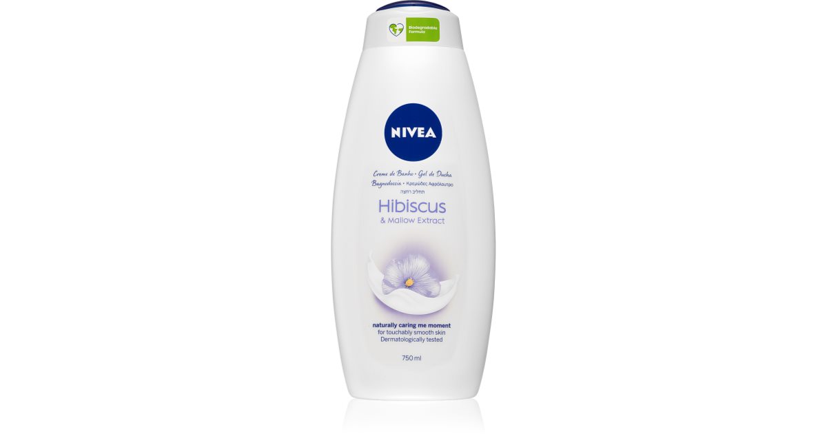 Nivea Hibiscus & Mallow Extract creamy shower gel maxi notino.co.uk