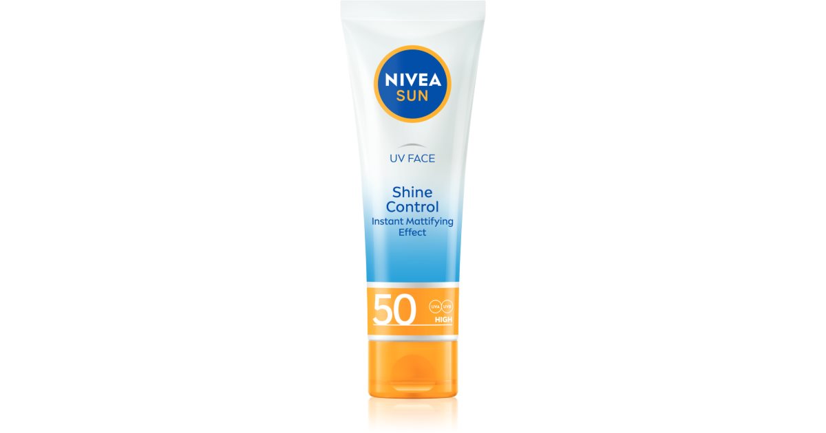 Nivea SUN UV Gesichtscreme FP50 – 50 Ml, Feuchtigkeitsspendend & Mattierend, Mit UVA/UVB-Schutz