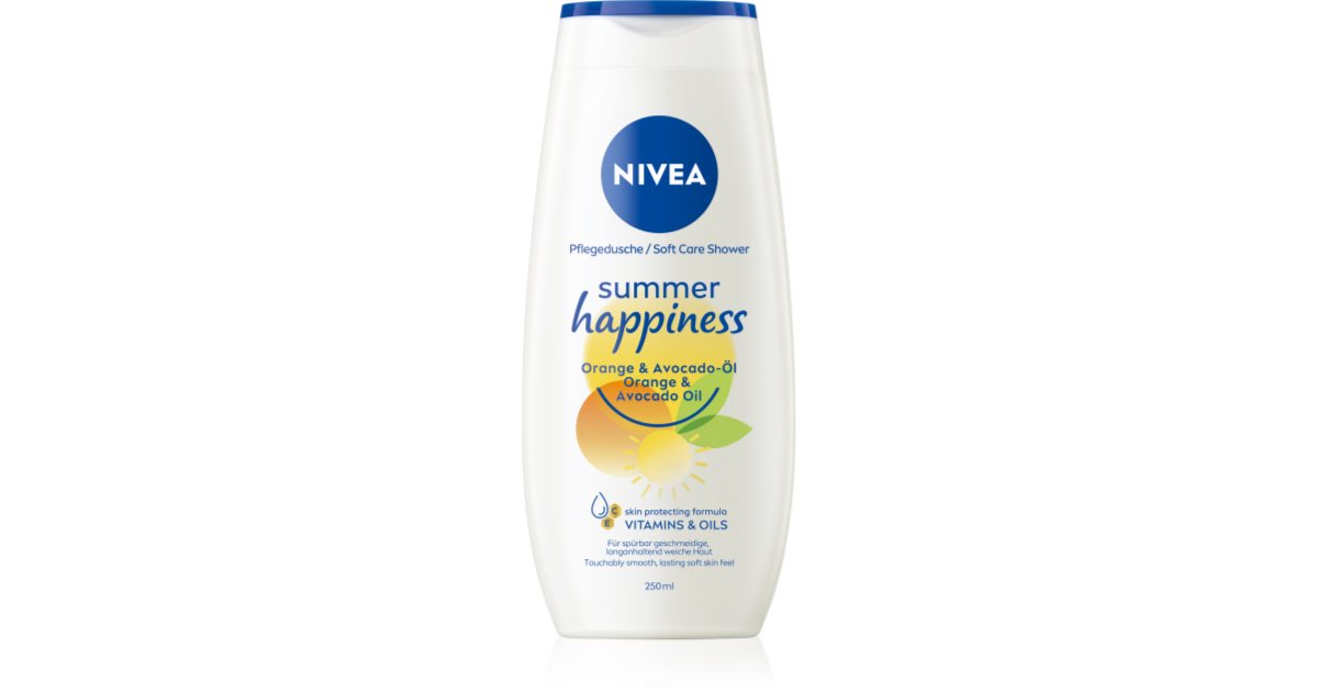 NIVEA Summer Happiness Orange & Avocado Oil nourishing shower gel