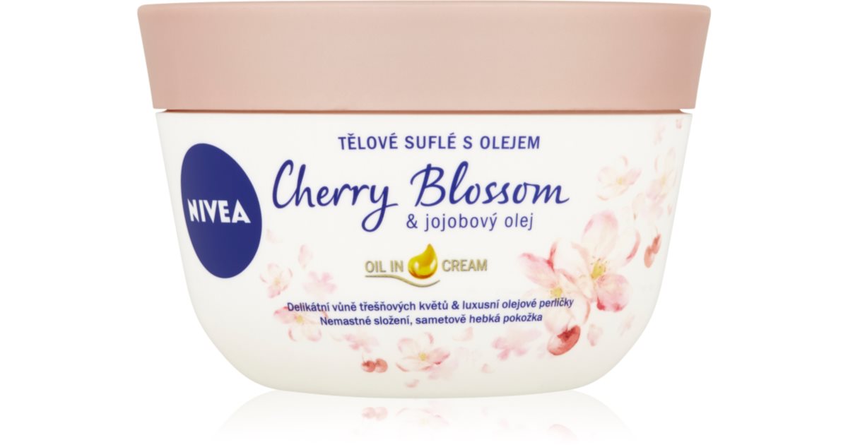 NIVEA Cherry Blossom & Jojoba Oil body soufflé notino.co.uk