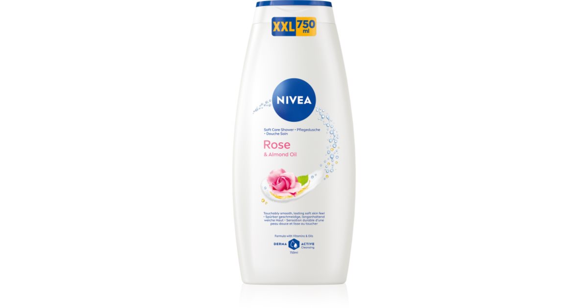 NIVEA Duschgel 4er Pack Mit Öl-Perlen – Frischer Limonengras-Duft, Für Geschmeidige Haut
