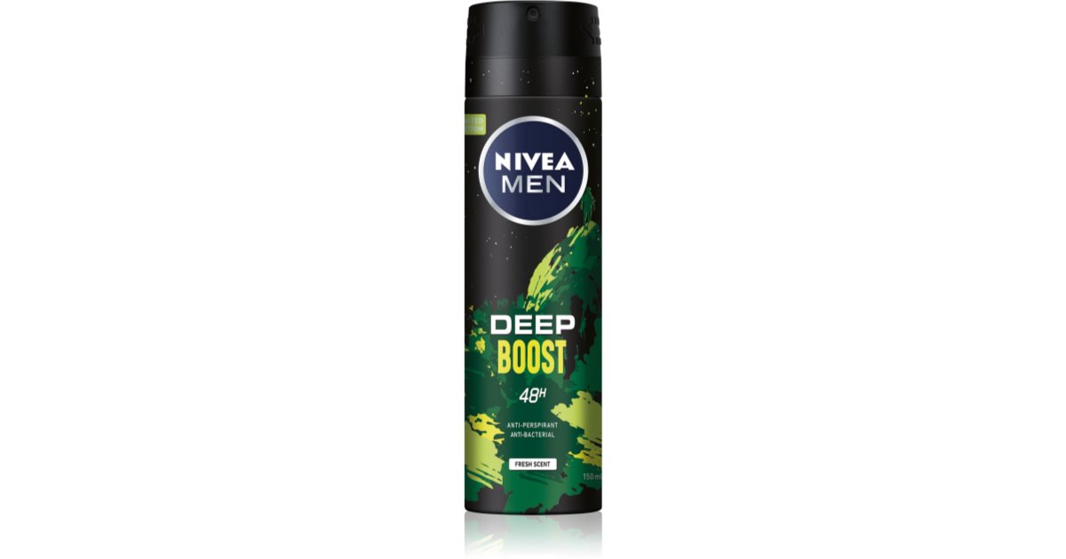 Nivea Deep Boost antiperspirant spray for men