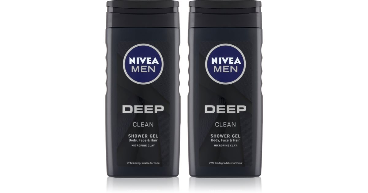 Nivea Men Deep Douchegel Voor Mannen Handige Verpakking Notino Nl