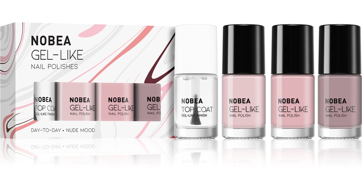 NOBEA Day-to-Day 4-Piece Gel-like Nail Polish set набір лаків для