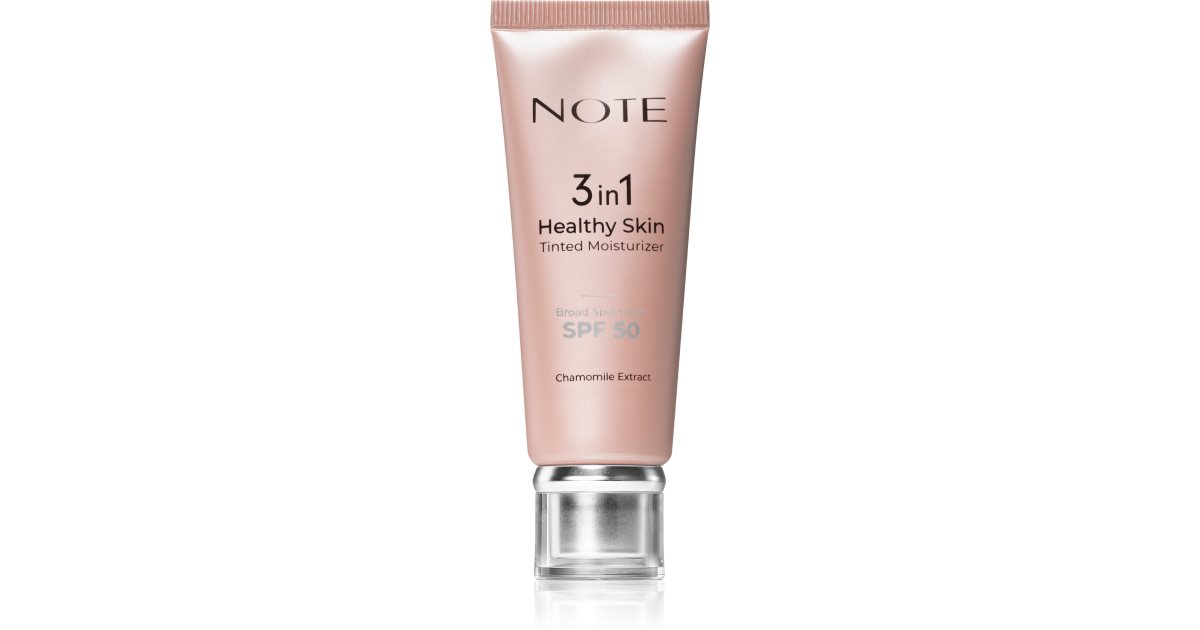 Note 50 Spf Note Cosmetique 3 in 1 Healthy Skin tönende Feuchtigkeitscreme SPF 50 ...