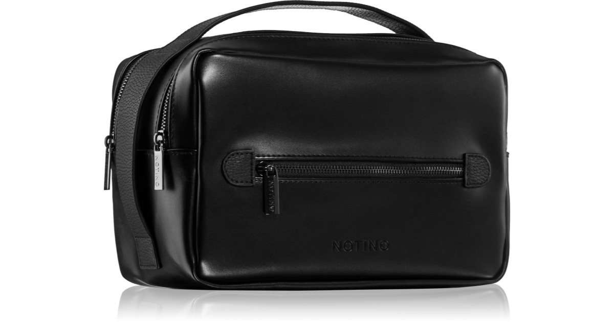 Large black cosmetic bag discount