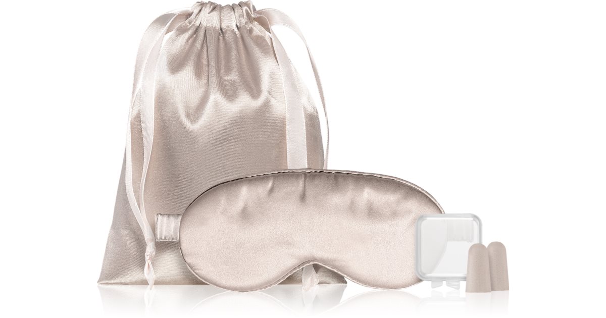 Notino Travel Collection Satin sleep mask with ear plugs sleeping mask