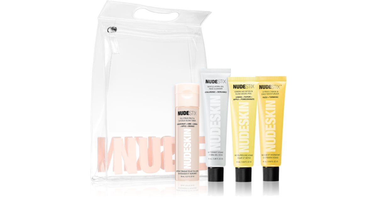 Nudestix Nudeskin 4-Step: Citrus Renew Set oczyszczający
