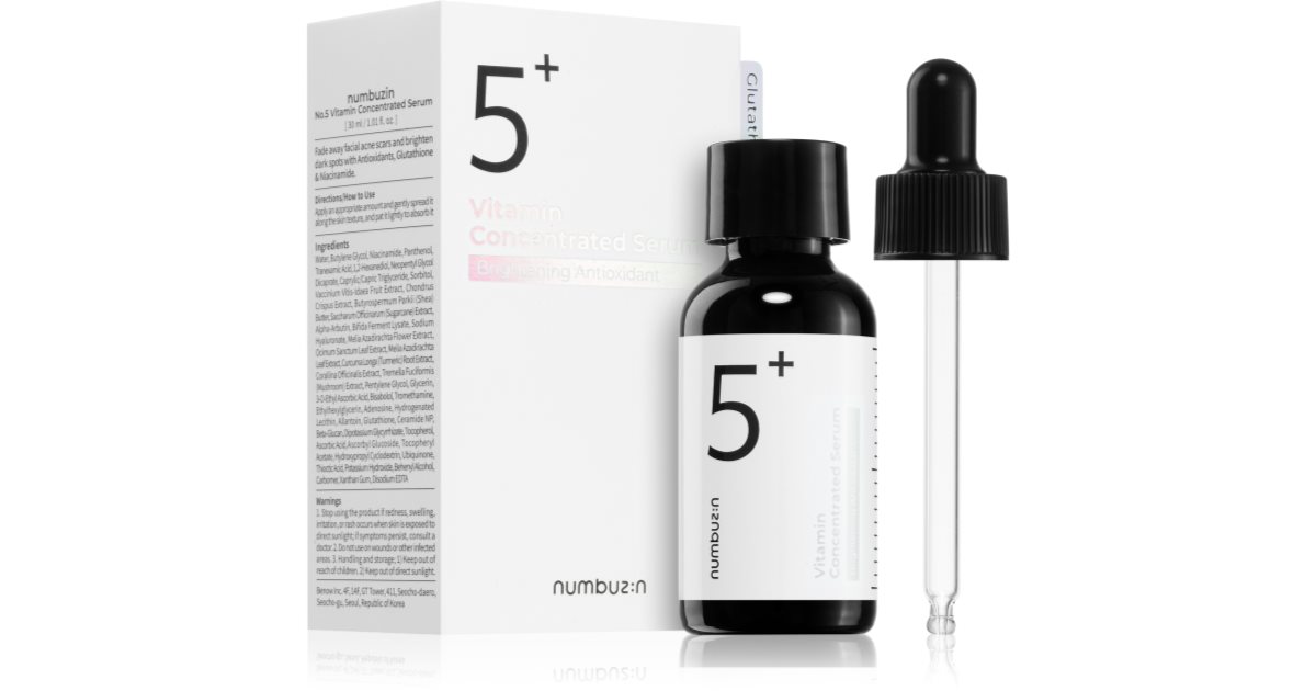 numbuzin no 5 glutathione vitamin concentrated face serum Numbuzin main image 1