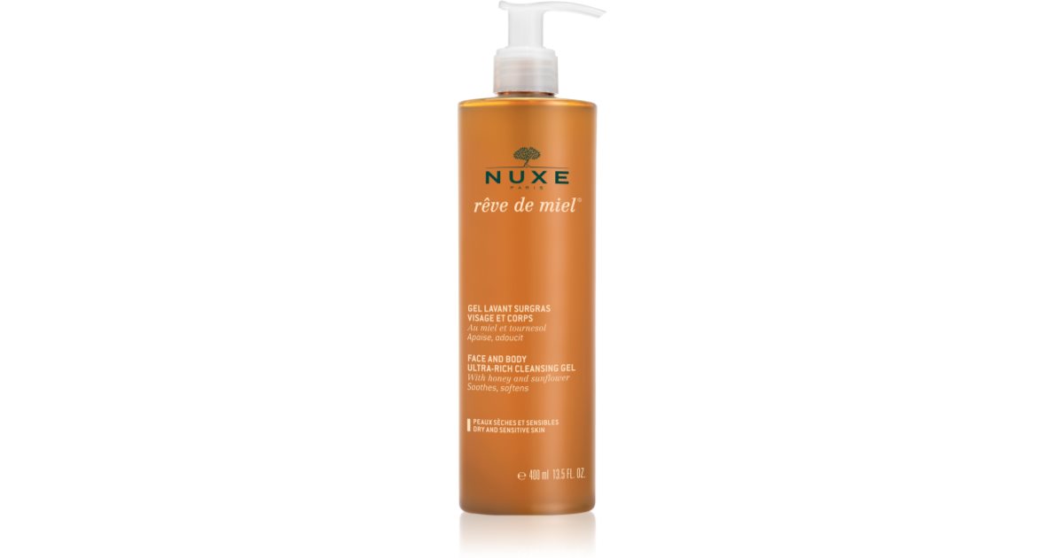 Nuxe R Ve De Miel Face And Body Ultra Rich Cleansing Gel For Dry Skin Notino Ie