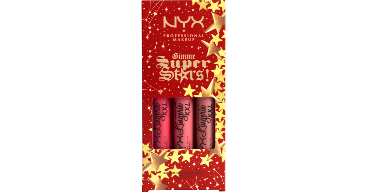 Nyx Professional Makeup Gimme Superstars Lip Lingerie Xxl Trio