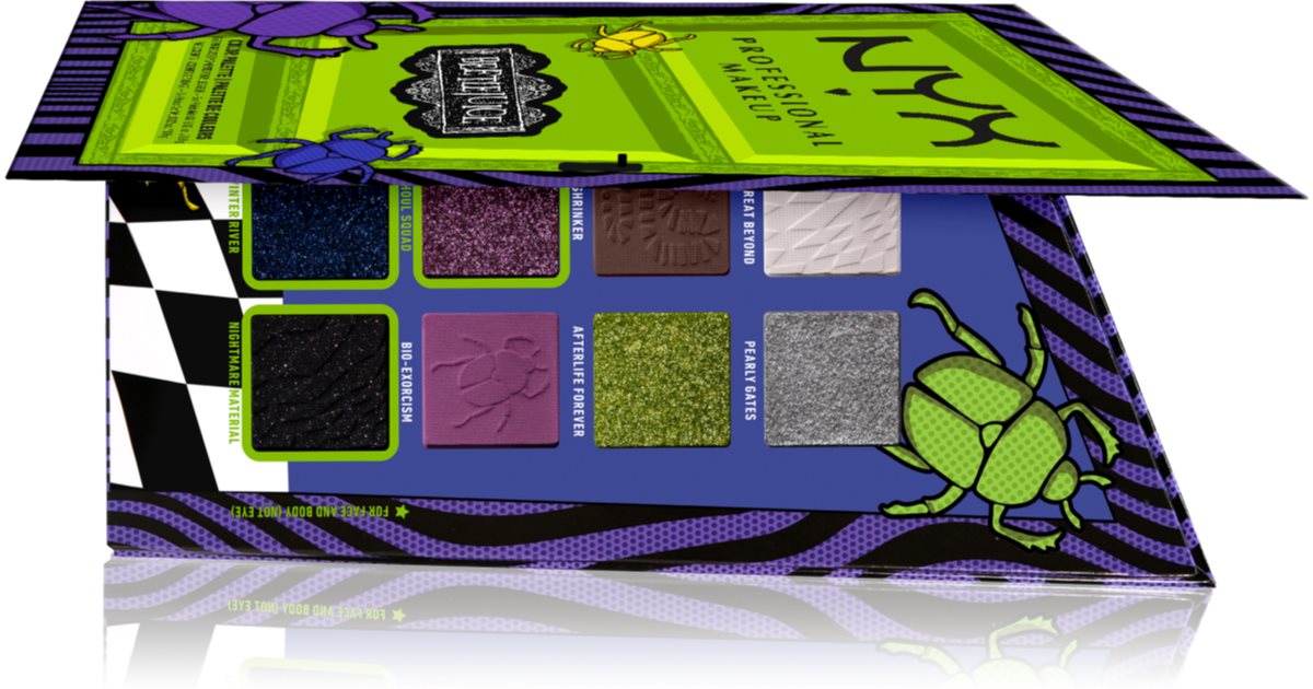 Nyx Professional Makeup Beetlejuice Shadow Palette Eyeshadow Palette 8 Shades Notinoie 6618