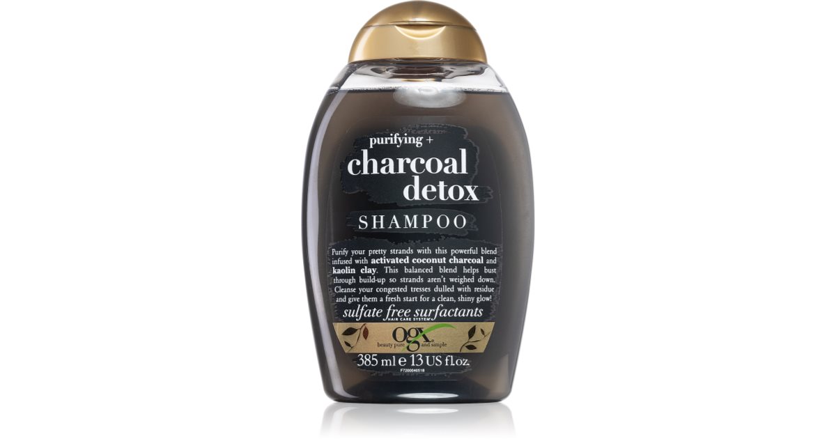 OGX Charcoal Detox purifying shampoo for weak hair notino